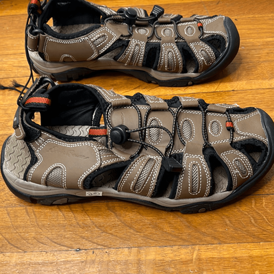 Eddie Bauer Tommy Leather Sandals Mens 9 Bump Toe Water  display picture 1
