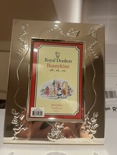 Bunnykins by Royal Doulton silver plated photo frame. Christening Present. BNIB