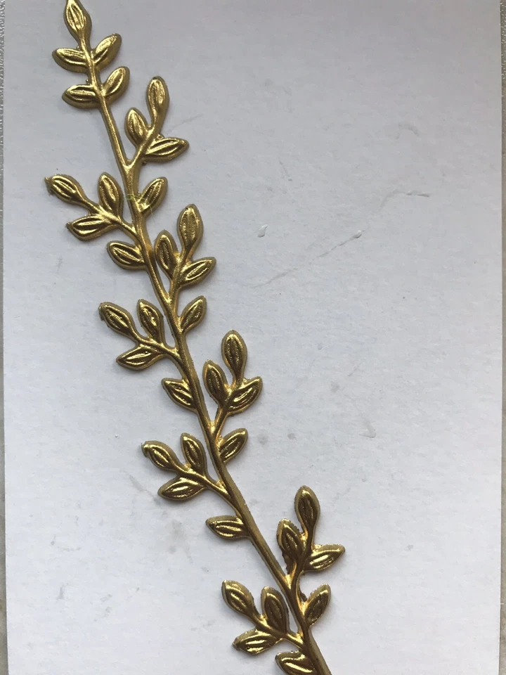 Verzierwachs Ranke gold Zweig Blätter Kerzenwachs Wachsdekor Borte Wachs