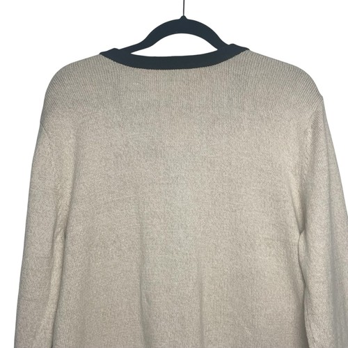Vintage Breckenridge Knit Embroidered Cat Yarn V-Neck Cardigan Sweater Size XL - 第 9/13 張圖片