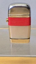 Vintage RARE MCM SCRIPTO VU Lighter Cigars 1960's? Metal & Plastic Red & White