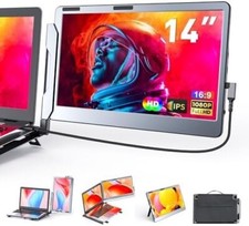 Kwumsy 14'' F1 Portable Monitors for Laptop  Dual Screen extender