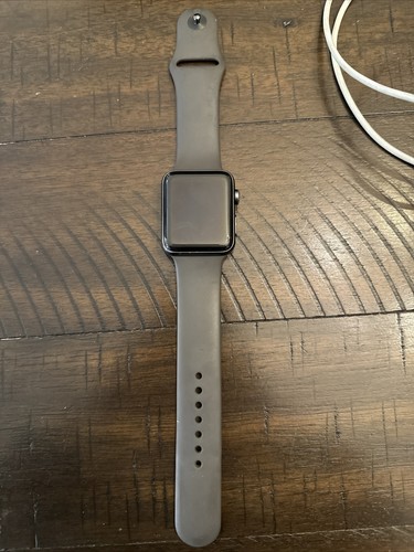 Apple Watch Series 3 42mm Stainless Steel Case Black Sport Band Smartwatch -... - Picture 5 of 6