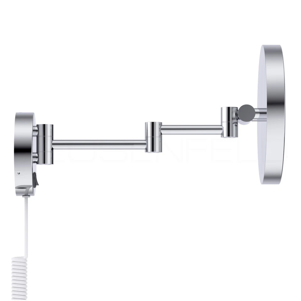 DEUSENFELD WLED700 Wand LED Kosmetikspiegel Make-Up Spiegel 7-fach ø 20cm, hell - Bild 3 von 4