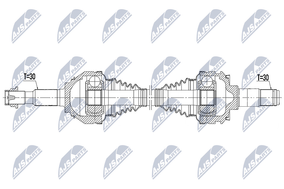 NPW-TY-182 NTY Drive Shaft for LEXUS