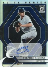 2022 Donruss Optic Elite Series Auto Stephen Ridings New York Yankees #ESS-SR NY