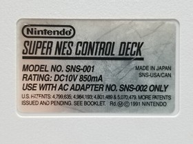 Vintage Super Nintendo SNES Console With 2 Controllers Japan 1991 Tested Working