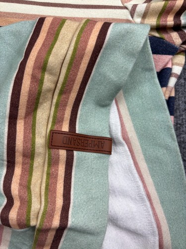 Ampersand Ave Mesmerized Cowl Neck Sweater Women's L Colorful Striped Pullover - Picture 6 of 7