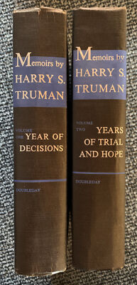 Memoiren von Harry S. Truman. Band 1+2 (Englisch) Doubleday and Company 1955