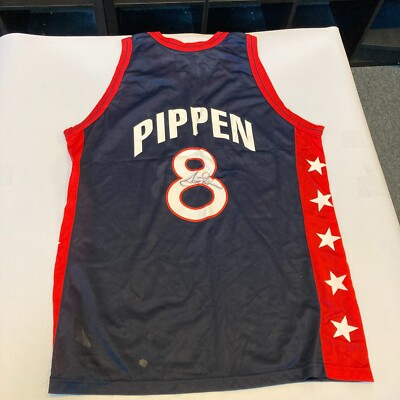 Scottie Pippen Signed Authentic 1996 Team USA Olympics Jersey