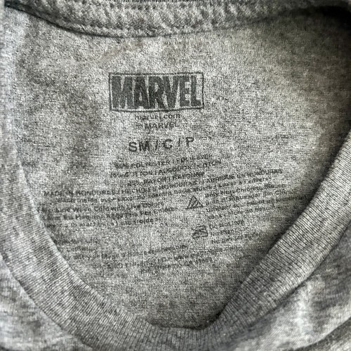 Camiseta gris gráfica Deadpool para hombre - Sure Yeah Whatever cuello redondo talla pequeña - Imagen 8 de 8