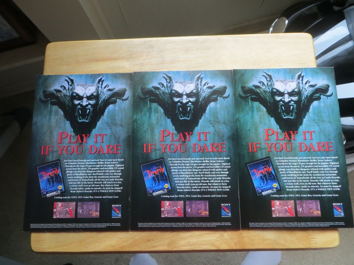 1993 VINTAGE TOPPS DRACULA VLAD THE IMPALER # 1-3 SET SIGNED ROY