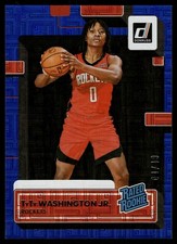 2022-23 Panini Donruss Rated Rookie TyTy Washington Jr. #229 Choice Blue 4/49