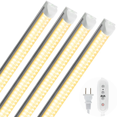 40W T8 4FT LED Plant Grow Light Kits Full Spectrum for Indoor Plants ...