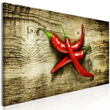 CHILI PEPPER Canvas Print Framed Wall Art Picture Photo Image j-B-0085-b-a