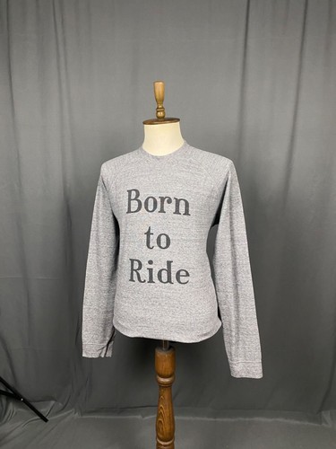 Dsquared2 Born to Ride Men's Gray Crewneck Sweatershit Sweater Size XL - Picture 4 of 13
