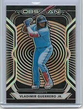 Vladimir Guerrero Jr 2021 Panini Chronicles FOTL Exclusive Obsidian Orange #4/28