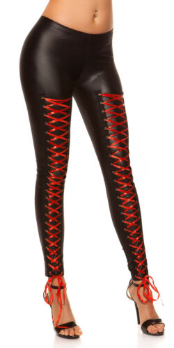 Leggings de mujer Koucla Wetlook con cordones - Imagen 4 de 10