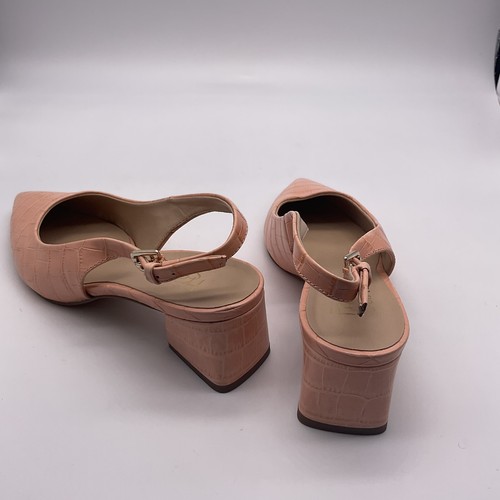 Franco Sarto Women’s Racer Slingback Pump Size 6.5 NWOB Peach Crocodile - Picture 5 of 9