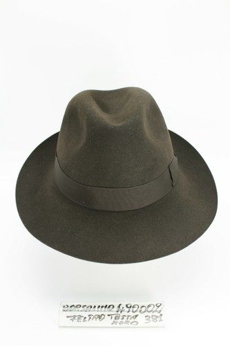 Cappello Unisex- Feltro rasato 100%- Testa moro - Cod.490002-381 - Borsalino - Picture 2 of 8