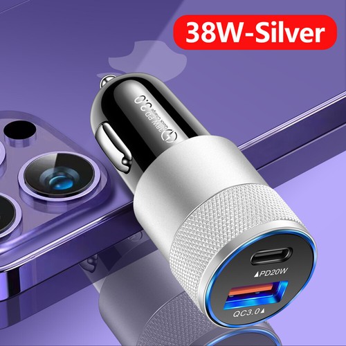 USB PD Car Charger Adapter Cigarette Lighter Fast Charging For Google Pixel 9 8a - Imagen 3 de 15