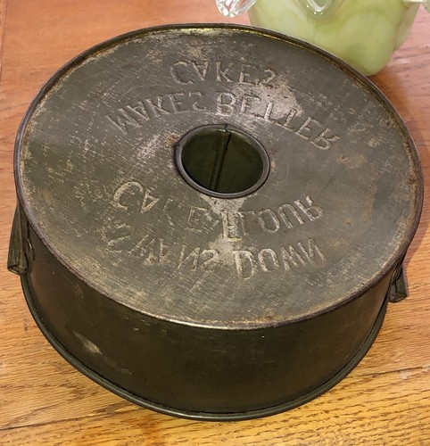 Kuchenform 20er Jahre Schwanendaunen Metall Blech verrostet geprägt Original Bauernhof Antik - Bild 3 von 14