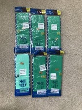 Lot of 6 BARCA-BARCELONA Soccer Socks.made In Spain. Green  2 Sizes. READ 