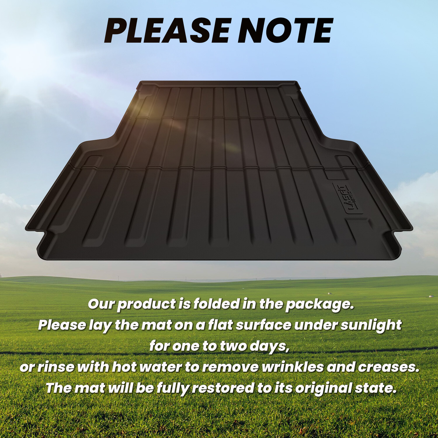 LASFIT 5FT Truck Bed Mat for Jeep Gladiator 2020-2026 Bed Mat Liner All Weather