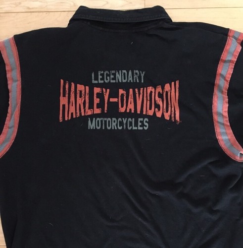 Harley Davidson Polo Style Shirt XL. Legendary Motorcycles - Picture 11 of 12