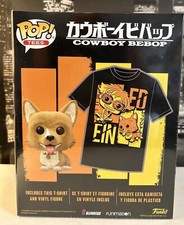 Funko Pop! Tees Ein Flocked 84 Anime Cowboy Bebop NYCC 2020 Large SEALED NEW