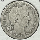 1907-O BARBER SILVER QUARTER ~GOOD ~NICE COIN~