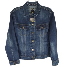 Lee Women's Size L Blue Rider Trucker Denim Jacket