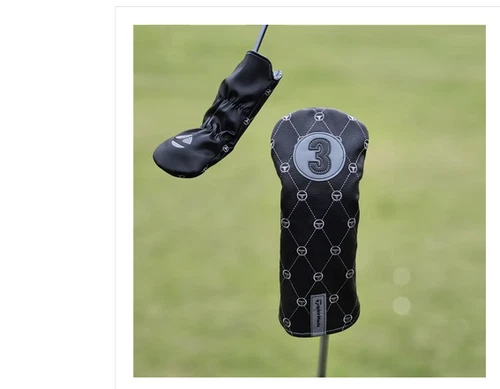 Schwarze Taylormade Golfschläger Headcovers Driver Fairway Hölzer Cover Head Covers Set - Bild 10 von 29