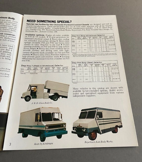 1979 Chevrolet Hi-Cube Step Van Original Sales Brochure Catalog - P10 P20 P30 Foto 4 de 4