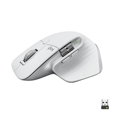 Logitech Logitech MX Master 3S Maus rechts kabellos + Bluetooth weiß #1906934