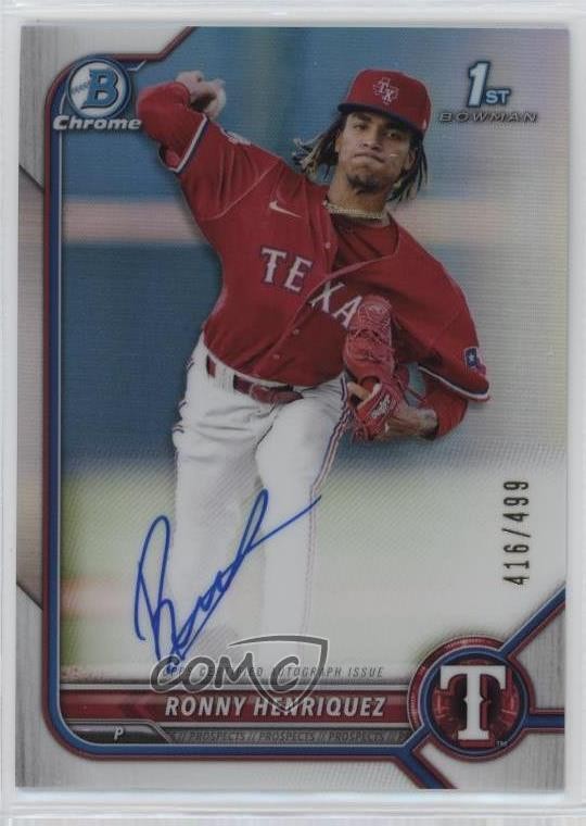 2022 Bowman Chrome Prospect Refractor 416/499 Ronny Henriquez #CPA-RH Auto 2a9