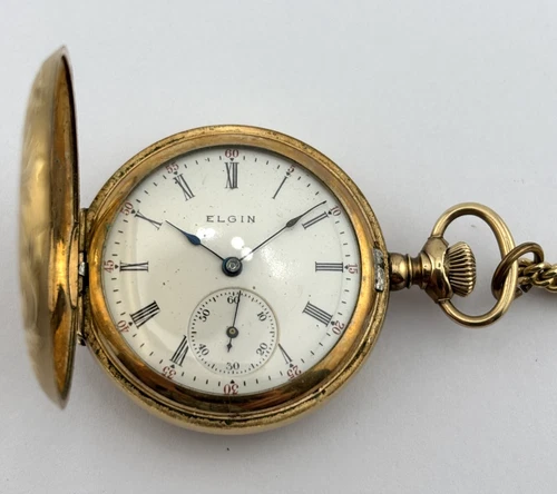 Elgin Antique Mechanical Pocket Watch 7J  0s  Gr.320  11144395 DOES NOT WORK