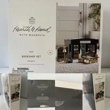 New Hearth and Hand with Magnolia Wood Toy Bookshop Set - Brand New Unopened