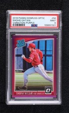 2018 Donruss Optic Rated Rookie Variation Purple Prizm Shohei Ohtani PSA 9 1k0t