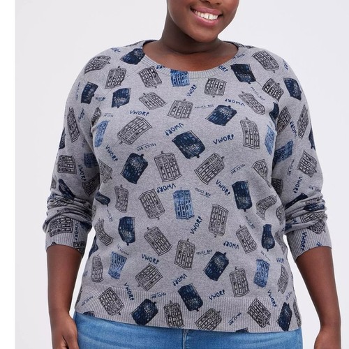 Suéter Top Torrid 4 (4X 26) Her Universe BBC Doctor Dr Who Tardis - Imagen 3 de 4