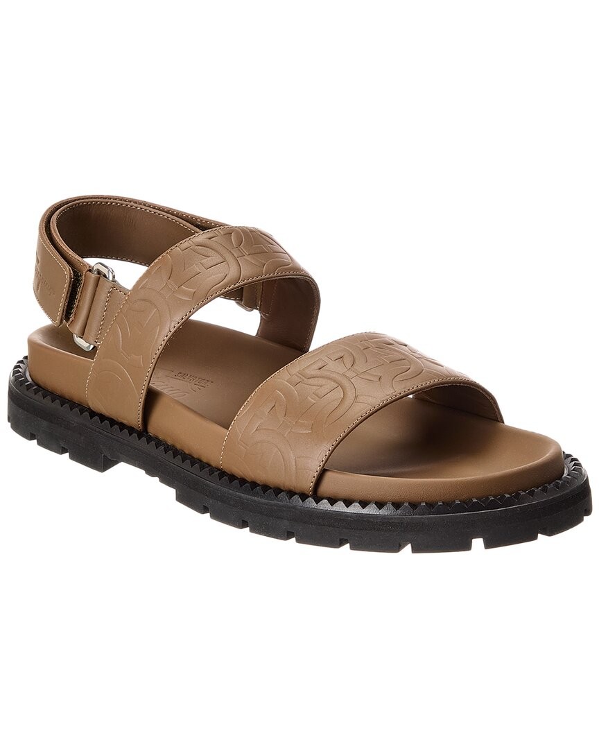 Кожаные сандалии Ferragamo Notorius Мужские коричневые 10 М 80390₽