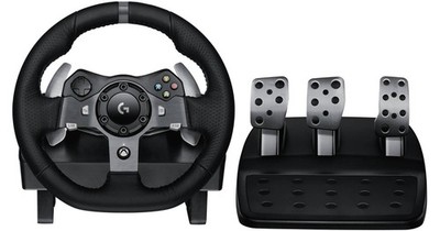Logitech G920 Driving Force Racing Wheel & Pedals Xbox One PC Force Feedback