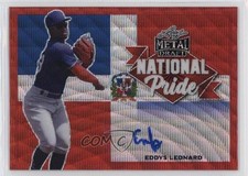 2021 Leaf Metal Draft National Pride Red Wave 3/3 Eddys Leonard #NP-EL1 Auto nd3