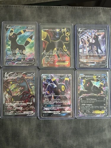 Pokemon Umbreon Vintage And Modern Mixed Card Lot EX GX VMAX