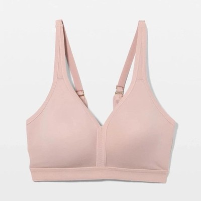 Soma 36G Pink Embraceable Wireless Unlined Full Coverage Bra Casual Stretch