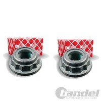 2X Febi AußEnvielzahn Achsmutter M20 X 1,5 Passend FüR W Golf 3 4 Audi A3