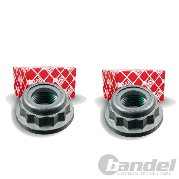 2X Febi AußEnvielzahn Achsmutter M20 X 1,5 Passend FüR W Golf 3 4 Audi A3-image