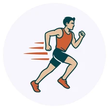 24 x 'Running Man Athlete' Stickers (SK00073529)