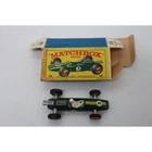 Matchbox Lotus Racing Car No. 19 Green Lesney Series 1965 with Box Vintage