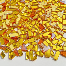 250G Glass Mosaic Tiles for Crafts, Stained Glass Supplies, Stained Glass Kits f